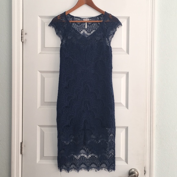 Free People Dresses & Skirts - Free people blue lace dress